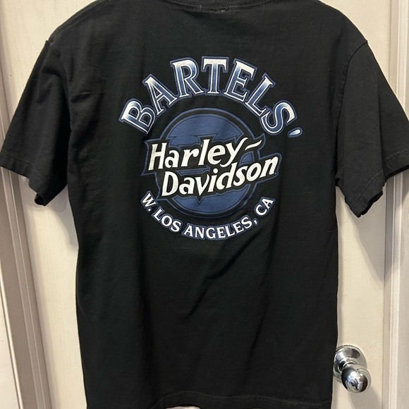 Vintage Harley-Davidson Black Biker Graphic Tee West LA , CA Size Medium - Picture 11 of 14